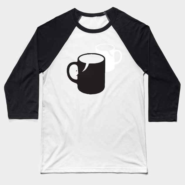 cups & faces Baseball T-Shirt by unremarkable